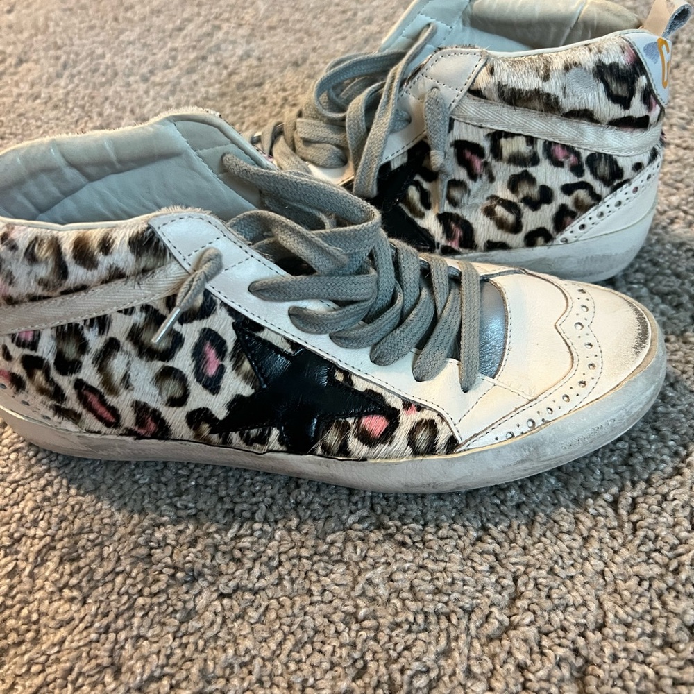 Authentic Golden Goose MidStar cheetah print